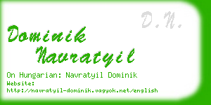dominik navratyil business card